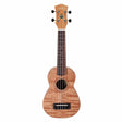 Tiki '2 Series' Mahogany Flame Top Soprano Ukulele with Gig Bag (Natural Satin)-TFMS-2-NST