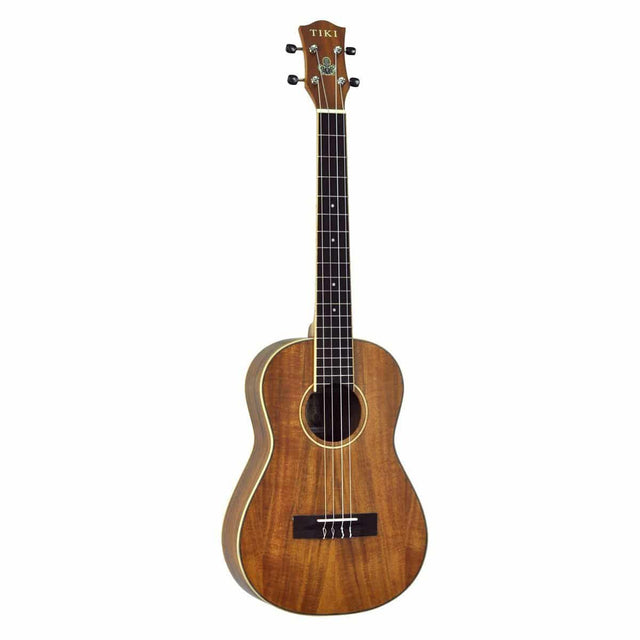 Tiki '3 Series' Koa Baritone Ukulele with Gig Bag (Natural Satin)-TKB-3-NST