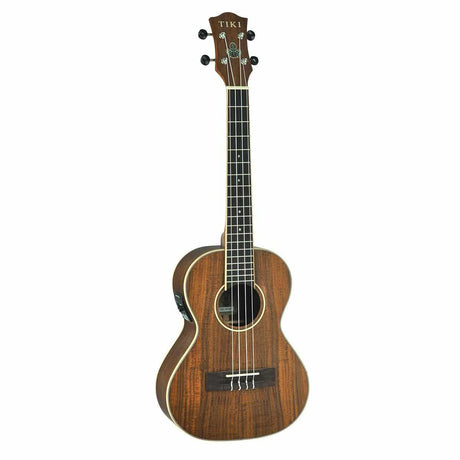 Tiki '3 Series' Koa Electric Tenor Ukulele with Gig Bag (Natural Satin)-TKT-3P-NST