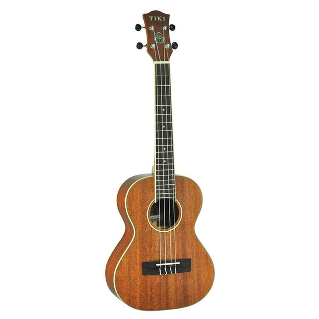 Tiki '5 Series' Mahogany Solid Top Tenor Ukulele with Hard Case (Natural Satin)-TMT-5-NST