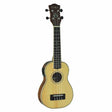 Tiki '6 Series' Spruce Solid Top Electric Soprano Ukulele with Hard Case (Natural Satin)-TSS-6P-NST