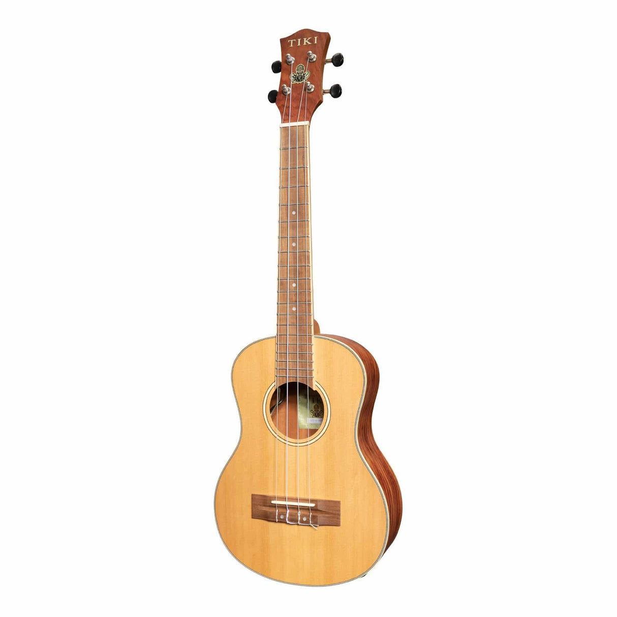 Tiki '7 Series' Cedar Solid Top Electric Tenor Ukulele with Hard Case (Natural Satin)-TCT-7P-NST