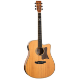 Tanglewood Reunion Pro Solid Australian Red Cedar Top Dreadnought Cutaway Electric Guitar