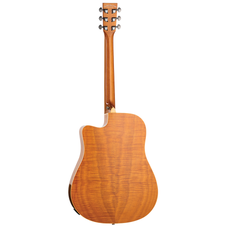 Tanglewood Reunion Pro Solid Australian Red Cedar Top Dreadnought Cutaway Electric Guitar